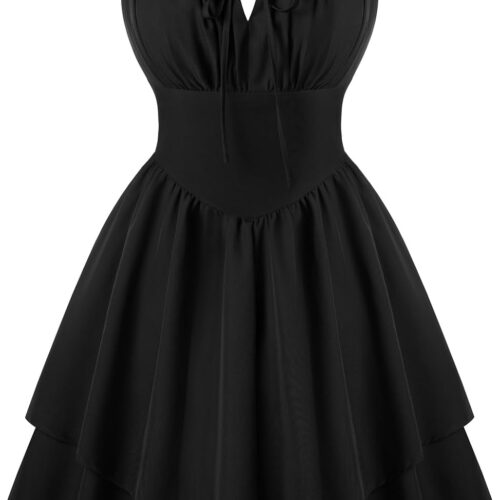 Corset Mini Dress for Women Teens Summer Ruffle Sundress Graduation Homecoming Dresses