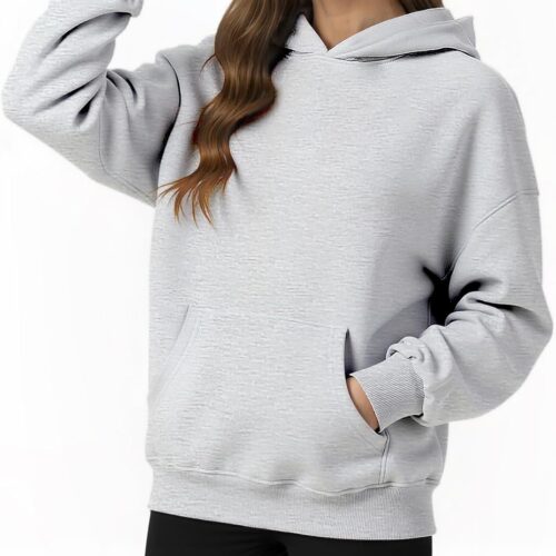 Womens Hooded Hoodies Sweatshirts   Long Sleeve Crewneck Sweaters With Pocket  Fashion Spring Oversized Clothes