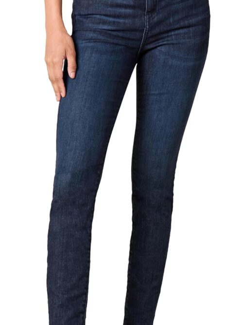 Womens High Rise Skinny Jean Pants, Dark Wash
